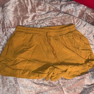 Mustard Yellow Forever 21 Shorts